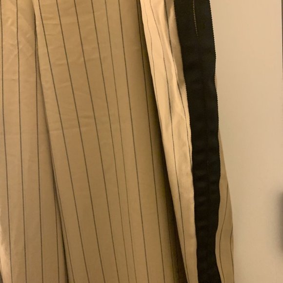 La Ligne Women's Plus Size 1X Trousers Wide Leg Hi Rise Pants Khaki Black - Picture 4 of 10